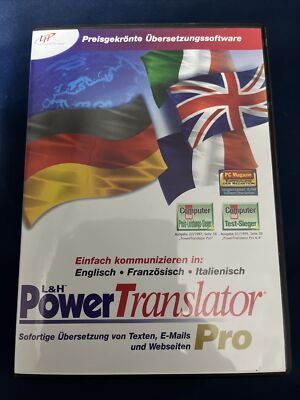 L & H Power Translator Pro - PC Win 95/98/NT/XP - Zustand Sehr gut @B15