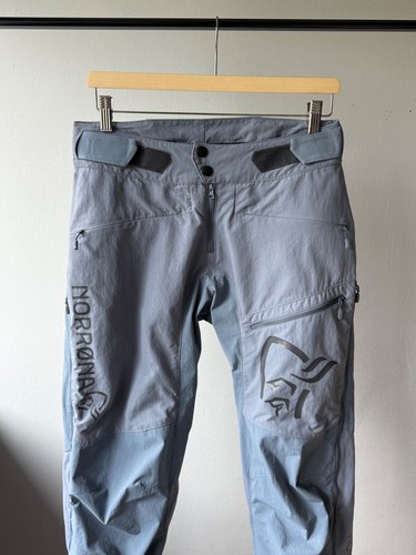 Mens Norrona Fjora Flex1 Soft Shell Gray Outdoor Trekking Hiking Pants Size S - Picture 4 of 16