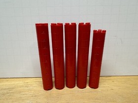 Lego 2x2 Round Brick w/Axle Hole Red 3941 6116 6143 - Lot Of 49