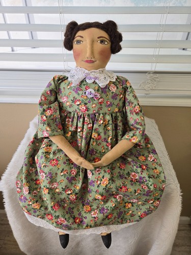 Art doll,  21-in., Handmade, one of a kind, home decor,  by  Dumplinragamuffin - Picture 6 of 8