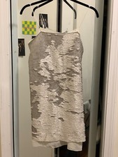 Mango Suit Dress ! WORN 1 TIME ! Sequin White Party Dress ! 