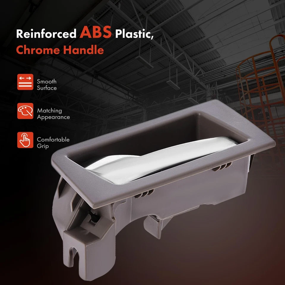 Manija de puerta interior gris y cromada del conductor trasero para Ford Escape 2008-2012 Mercury Foto 3 de 4