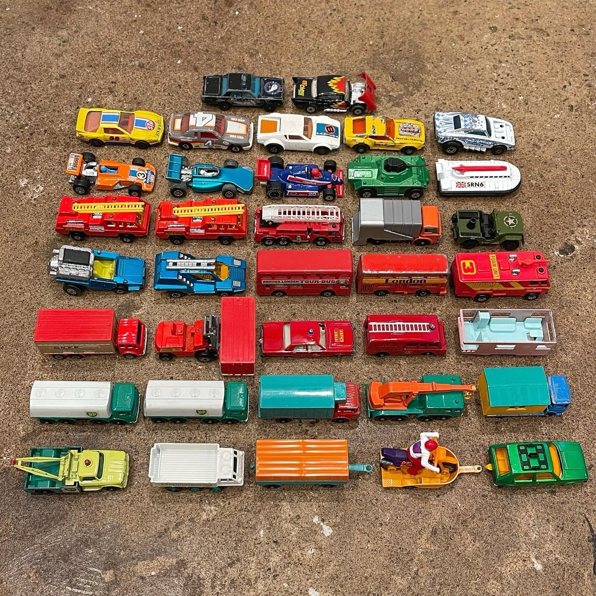 Vintage Matchbox Lesney LOT BP Dodge Wreck Truck Crane Ford Refuse