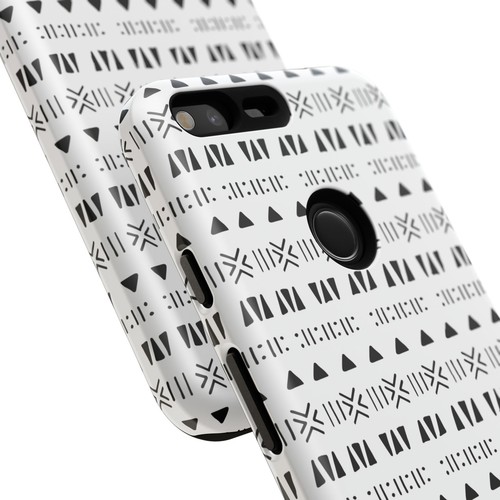 Black and White Southwestern Aztec Pattern Google Pixel Tough Cases - 第 3/131 張圖片