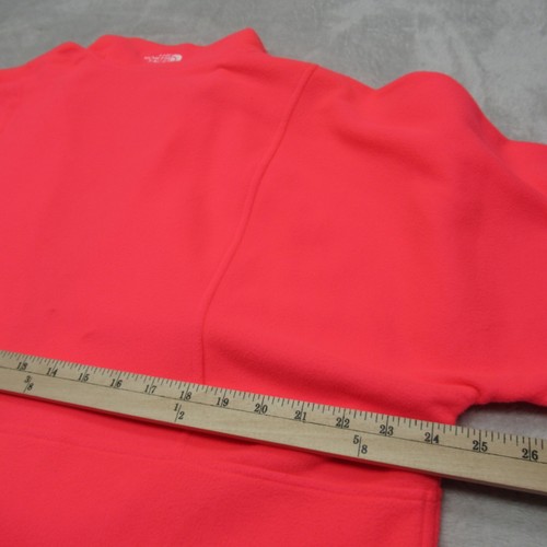 The North Face Jacket Mens Large Salmon Drawcord Hem 1/2 Zip Fleece Pullover - Picture 14 of 15