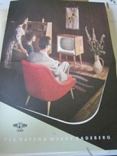 Rundfunk Edition 04 VEB Rafena Fernsehgeräte Prospekt 1960