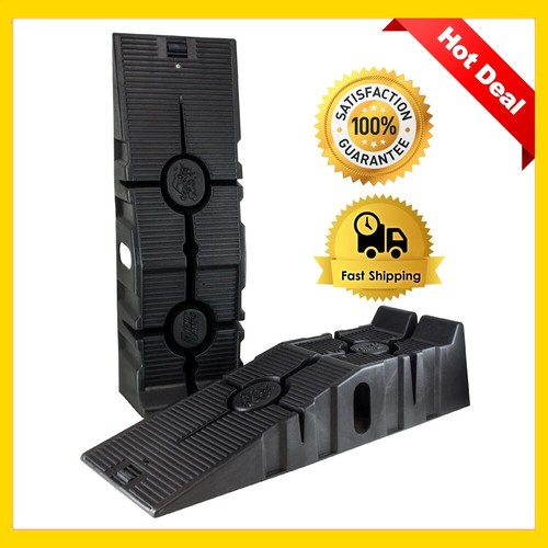 12000 LB Heavy Duty Plastic Ramps Truck SUV Trailer Car Oil Change Lift