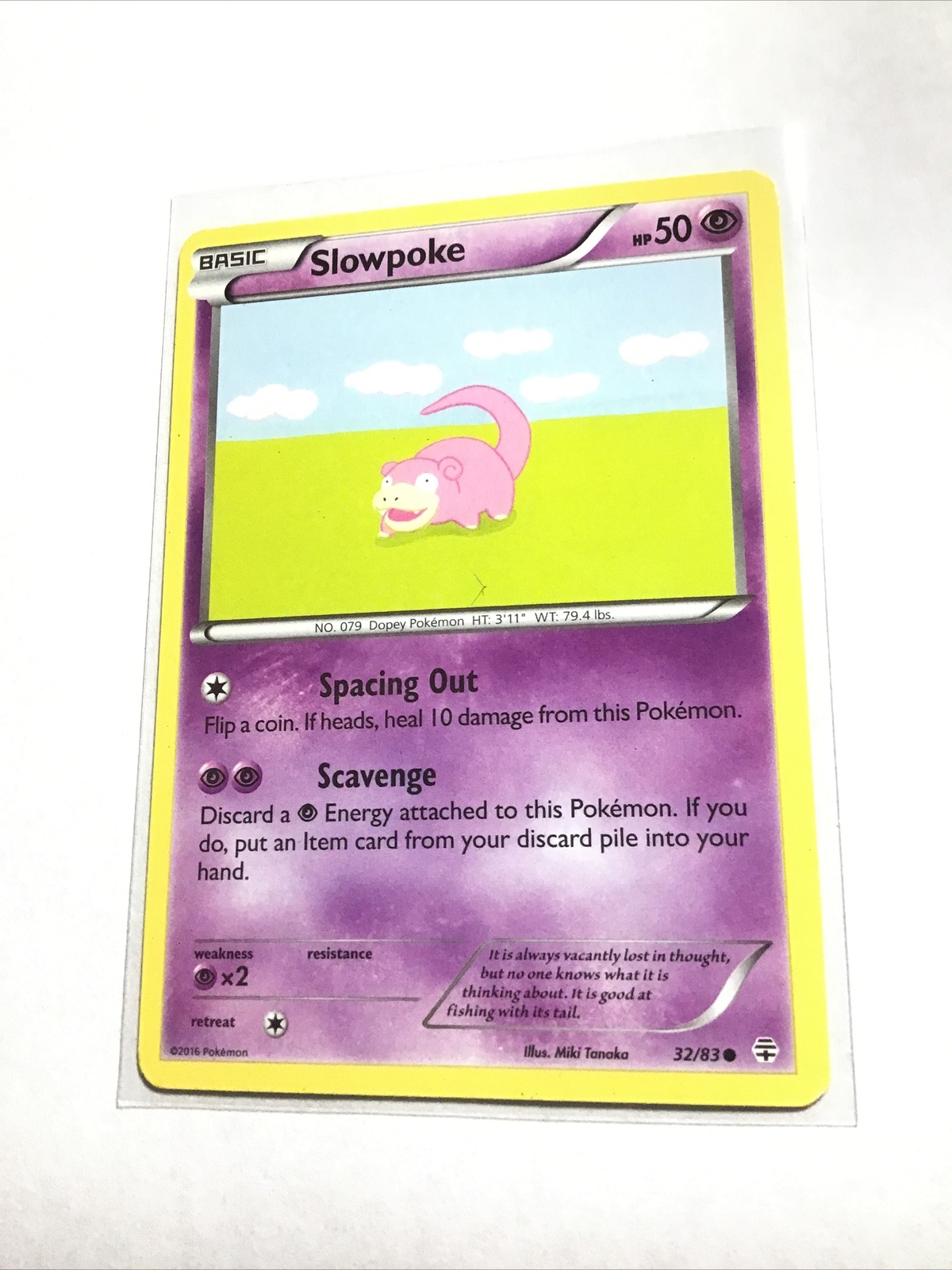 SLOWPOKE - 32/83 - XY GENERATIONS - Pokemon Card - LP