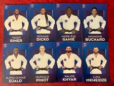 CARTES JUDO RINER DICKO BUCHARD DJALO MKHEIDZE GAHIE PSG PARIS SAINT-GERMAIN