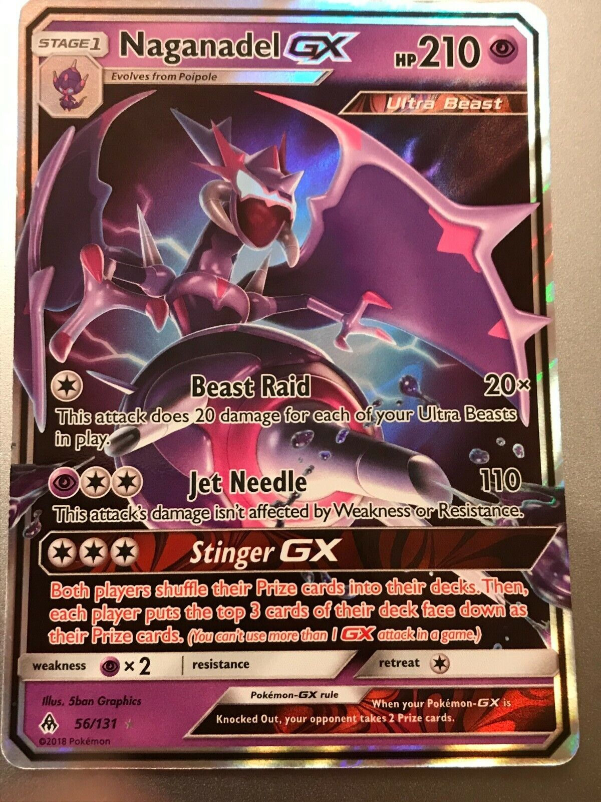 Naganadel-GX FLI 134  Pokemon TCG POK Cards