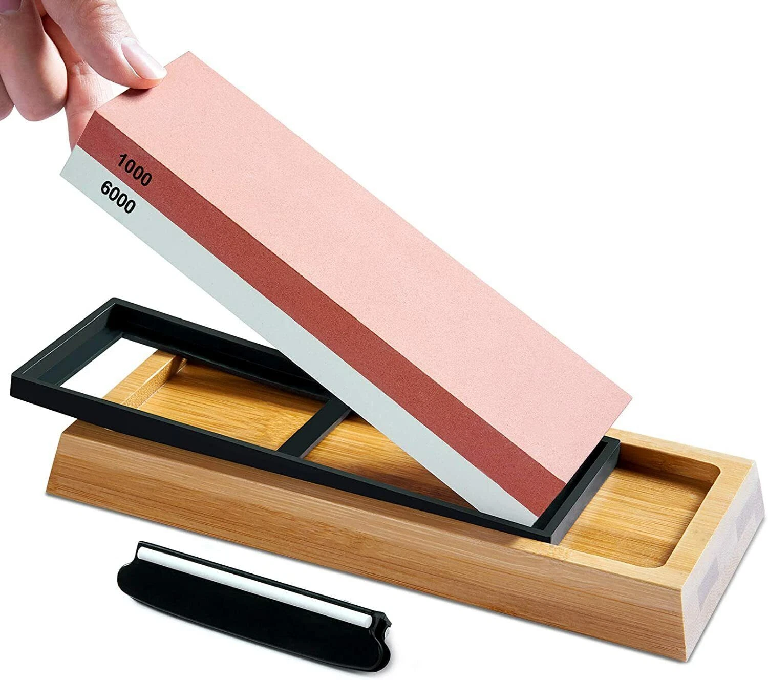 4PCS Knife Sharpening Water Stone 1000/6000 Grit Kitchen Whetstone Sharpener
Opens in a new window o