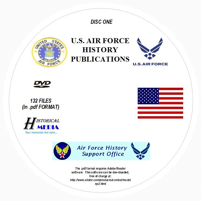 U.S. AIR FORCE HISTORY PUBLICATIONS COLLECTION - 132 FILES