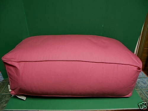 Pottery Barn Kids Teen Beanbag Chair Bench Sofa CUBE Dark Pink cover w/ insert - Picture 1 of 1
