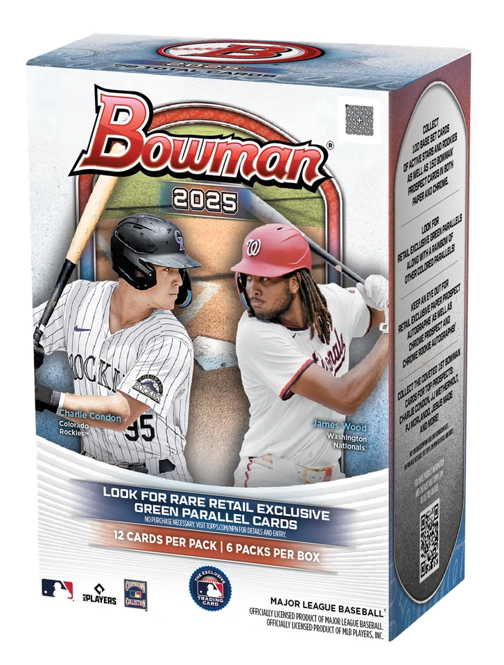 2025 BOWMAN BASEBALL VALUE/BLASTER BOX (72 Cards) Baseball w/Chrome Brand New