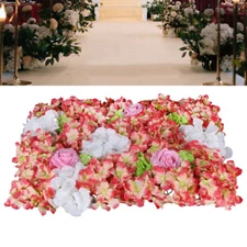 Rose &Hydrangea Flower Wall Panel For Filming Wedding Party Backdrop Flower Wall