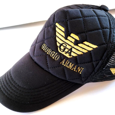 Giorgio Armani Cap Hat Quilted Embroidered Snapback Adjustable