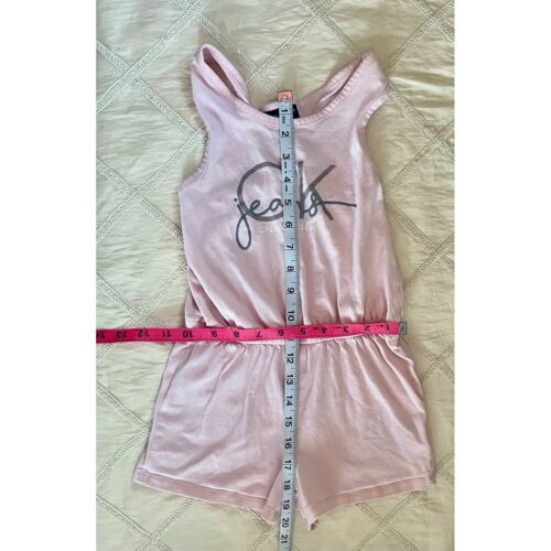 Calvin Klein Jeans Youth Romper Pink Sleeveless Shorts Casual Outfit Size 6 - Picture 4 of 15