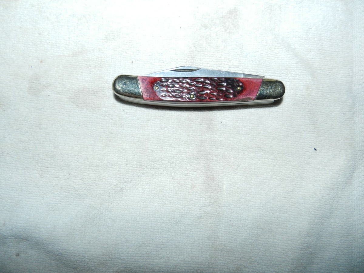 Vtg 1980s HONEST ABE SEKI JAPAN Red Bone Ranchers Favorite 3 blade