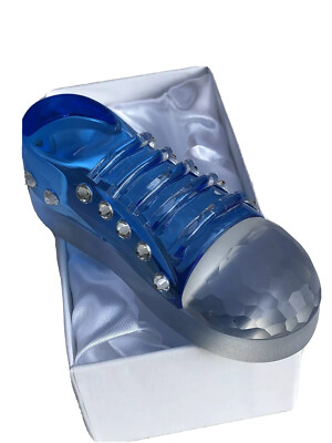 Simon Designs Crystal Blue Sneaker With Sparkling Rhinestones NIB