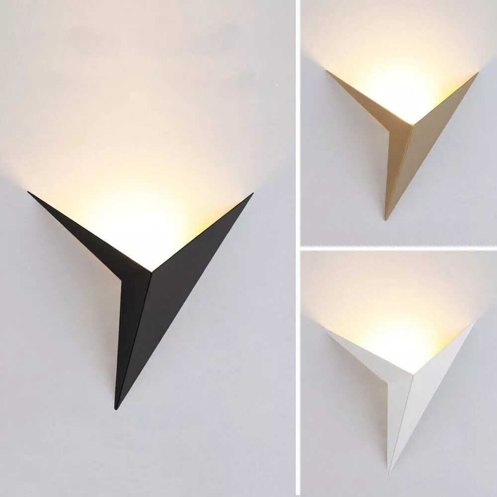 Modern LED Wall Lamp Fixture Triangle Wall Light Hallway Stair Light