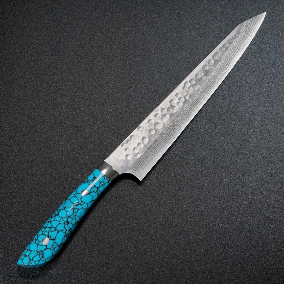Japanese Saji Takeshi SRS13 Damascus Kengata Sujihiki Knife 270mm