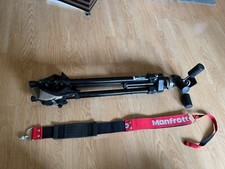 Manfrotto Tripod aluminum Camera Photo Rare Silver 055J