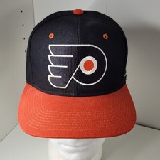 Vintage Philadelphia Flyers Snapback Hat Embroidered NHL Logo Wool Hockey G Cap