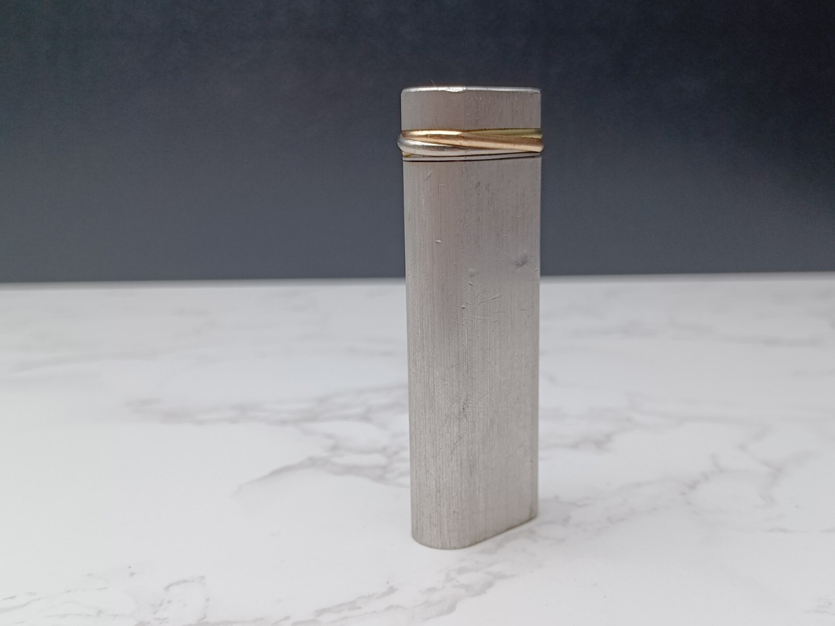 CARTIER - Gas lighter - Trinity - Silver plated - No working