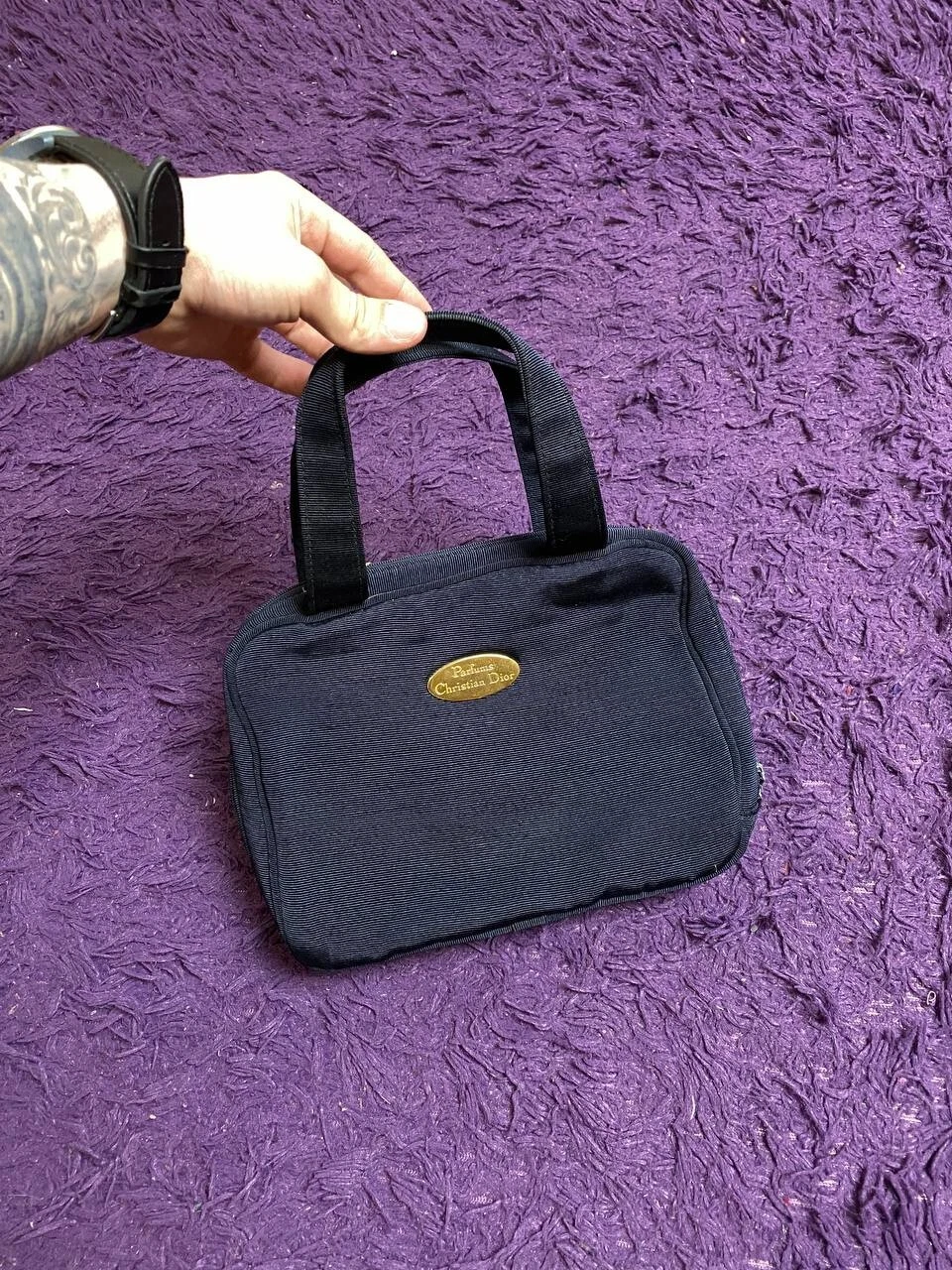 Sac à main Christian Dior Parfums denim OCCASION authentique