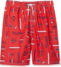 Nautica Boys' Swim Trunk with UPF 50 Sun Protection Small 4