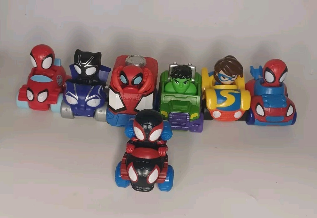 Marvel Spidey & His Amazing Friends Mini Vehicles Lot of 7