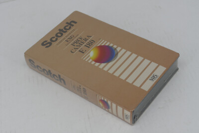 1x SCOTCH Exg Pro Camera Vhs Professional Cassette E-180 VHS Videokassette NEU!
