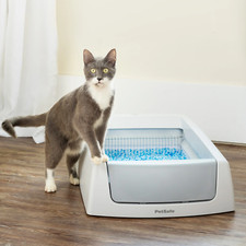 Self-Cleaning Cat Litter Box with Unbeatable Odor Control - Gray