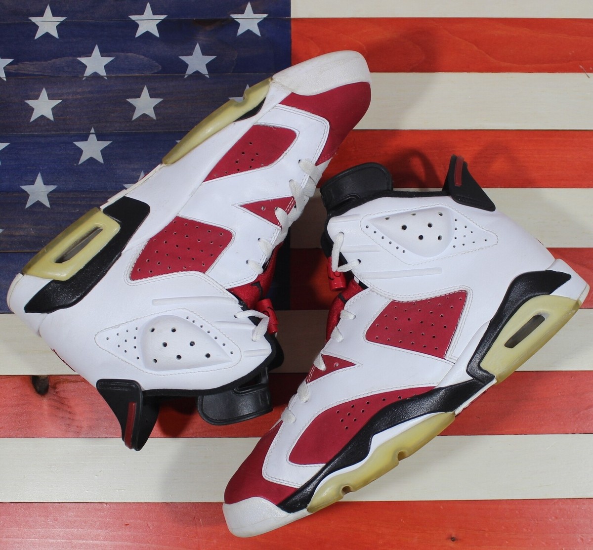 Nike Air Jordan 6 VI Carmine Red CDP Retro White Black 2008 VTG