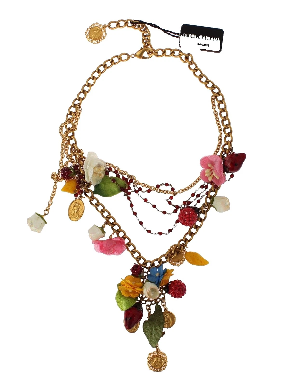 Chapado en oro amarillo de resina Flores y plantas de moda Collares y Colgantes