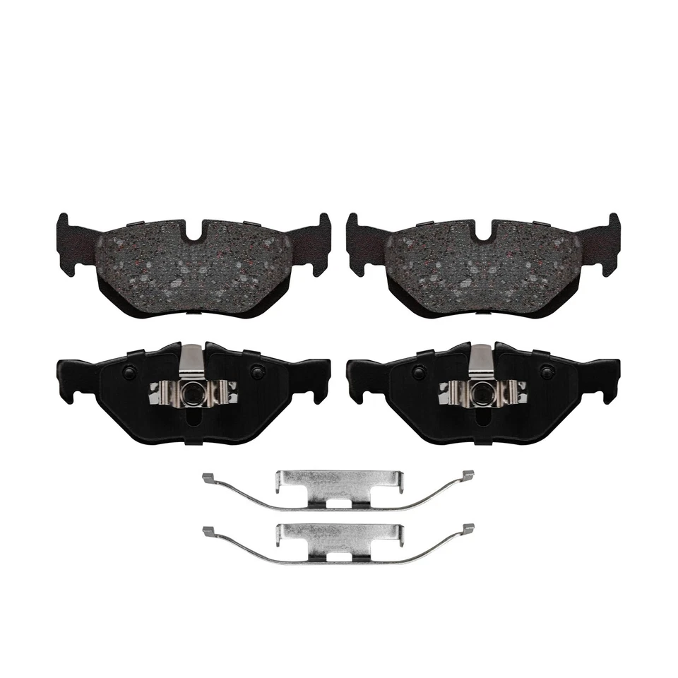 Pastillas de freno traseras de cerámica con hardware para BMW 128I 323I 325I 328I 328I xDrive 328XI Foto 3 de 4