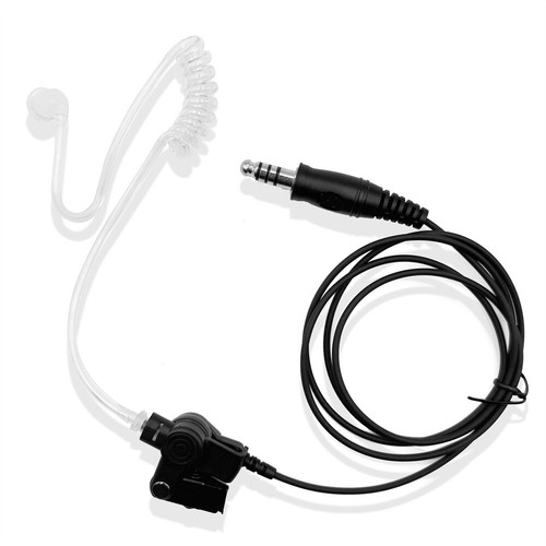 WalkieTalkie PTT Akustikrohr-Ohrhörer für BaoFeng Kenwood Serie Radio - Zdjęcie 6 z 7