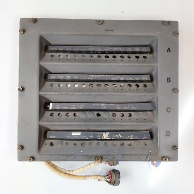 GENUINE ERJ REGIONAL AIRCRAFT CIRCUIT BREAKER PANEL  FROM COCKPIT  ITEM-ERJ5