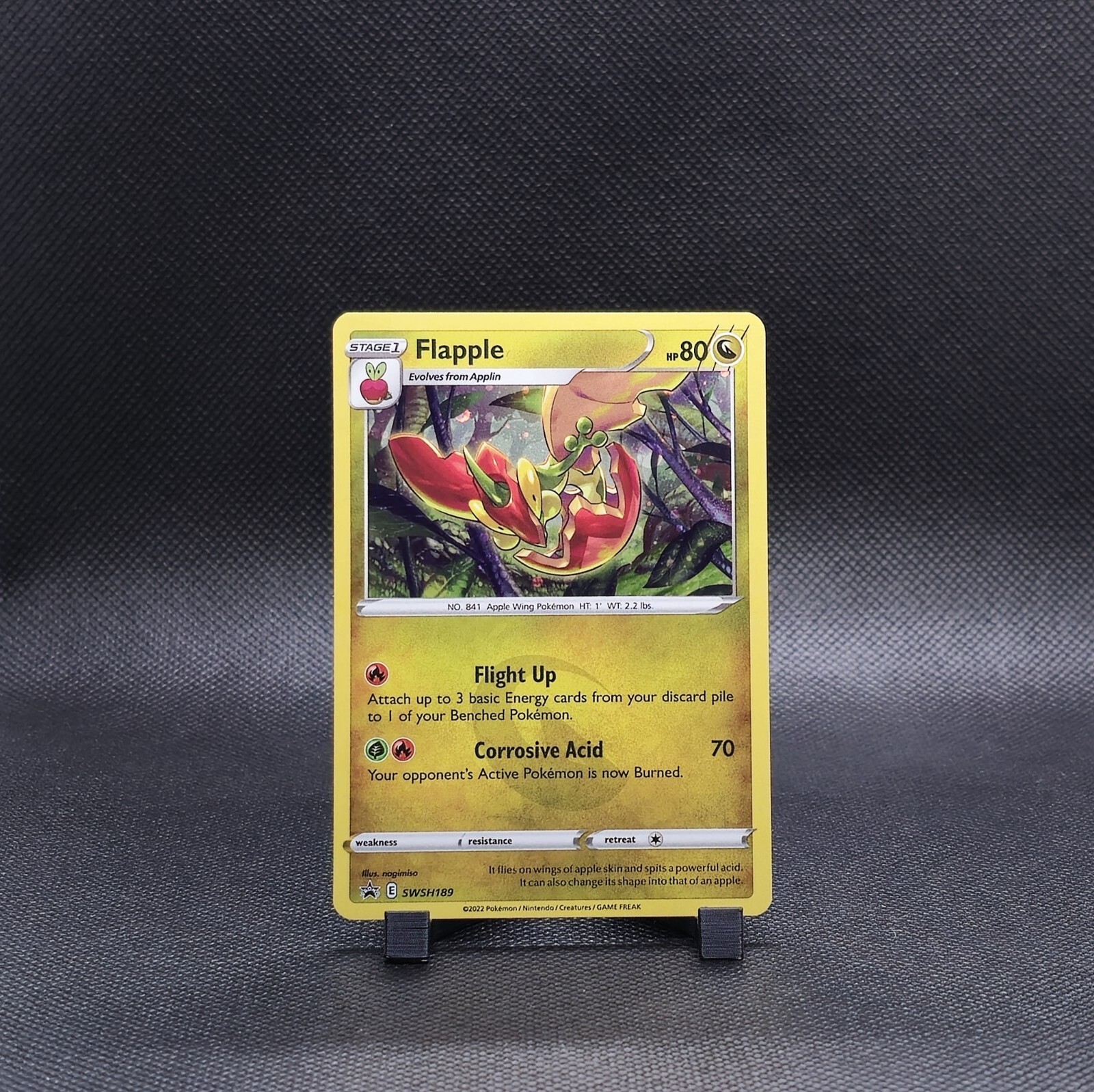 Pokemon Flapple SWSH189 Cosmos Holo Rare NM