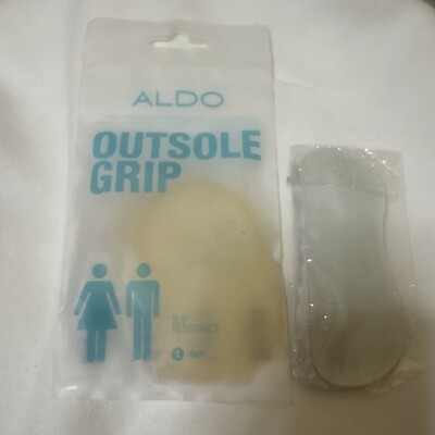 ALDO Gel Polster Schuh Fußpflege unbenutzt Paar transparente Laufsohle Grip & Fersenpolster