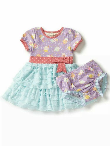 Matilda Jane EXTRA SPRINKLES Dress 12-18 Months Cupcake Baby Bloomers Birthday - Picture 2 of 2