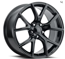 20 x10" gloss black Jeep Track Hawk OE replica 9173 wheels Dodge Durango 5x5 +50
