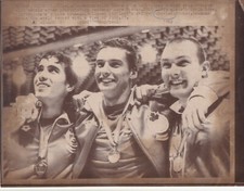 Original Press Photo Swimming Jeff Sheehan & Commonwealth Games Brisbane 4.10.82