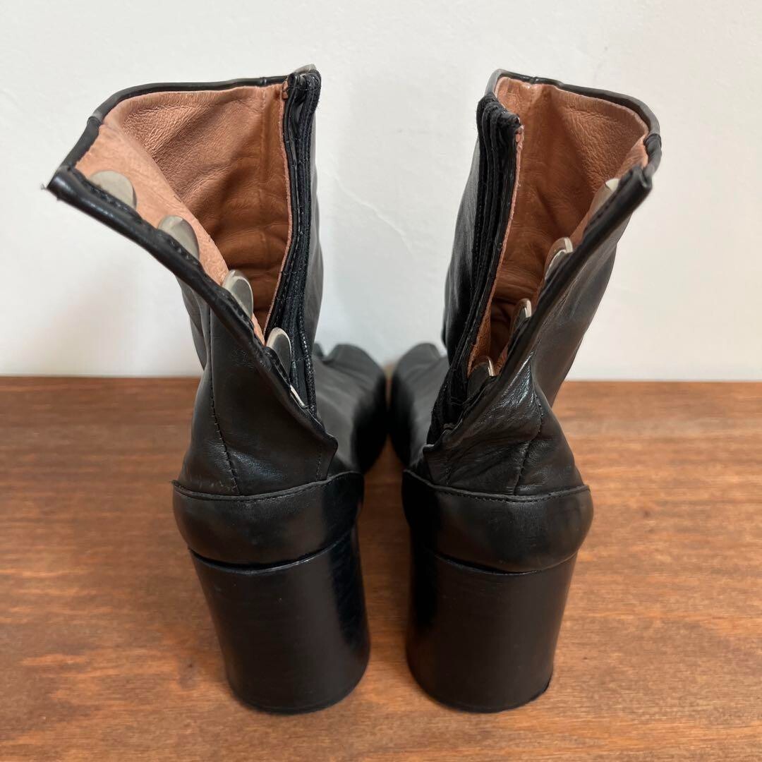 MAISON MARTIN MARGIELA Tabi Boots Size 35 Black Leather Women's | eBay