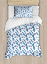 Image of Star Duvet Cover Set Modern Ornamental Shapes Motif