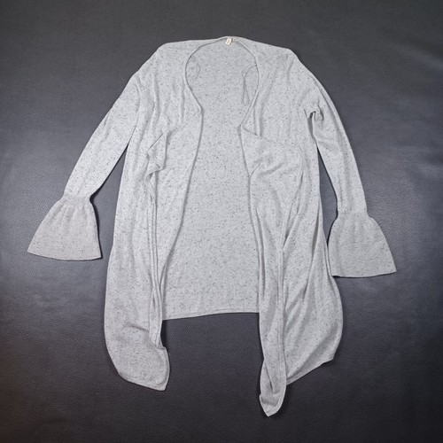 Anthropologie Moth S Wool Cashmere Blend Open Cardigan Sweater Flared Sleeve - Picture 10 of 12