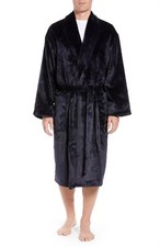 Daniel Buchler Men's Deep Blue Soft Fleece Robe Sz M/L 30-36" 4