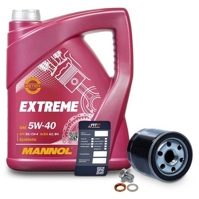 ÖLWECHSELSET + 5L 5W-40 MOTORÖL FÜR TOYOTA AYGO YARIS COROLLA CELICA 1.0 BIS 2.2