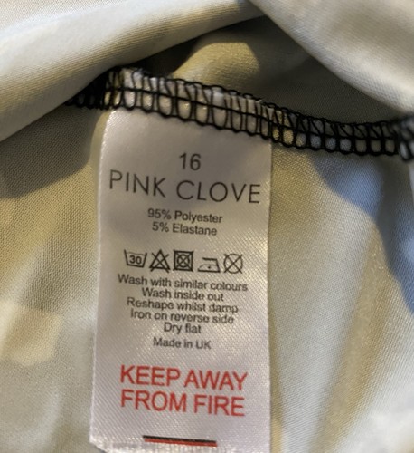 Pink Clove black and white wrapover top. Size 16 - Picture 8 of 8