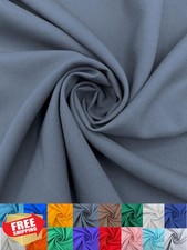 Eovea Poplin Fabric by Yard - 60" Charcoal 2 Yds Polyester Home Decor